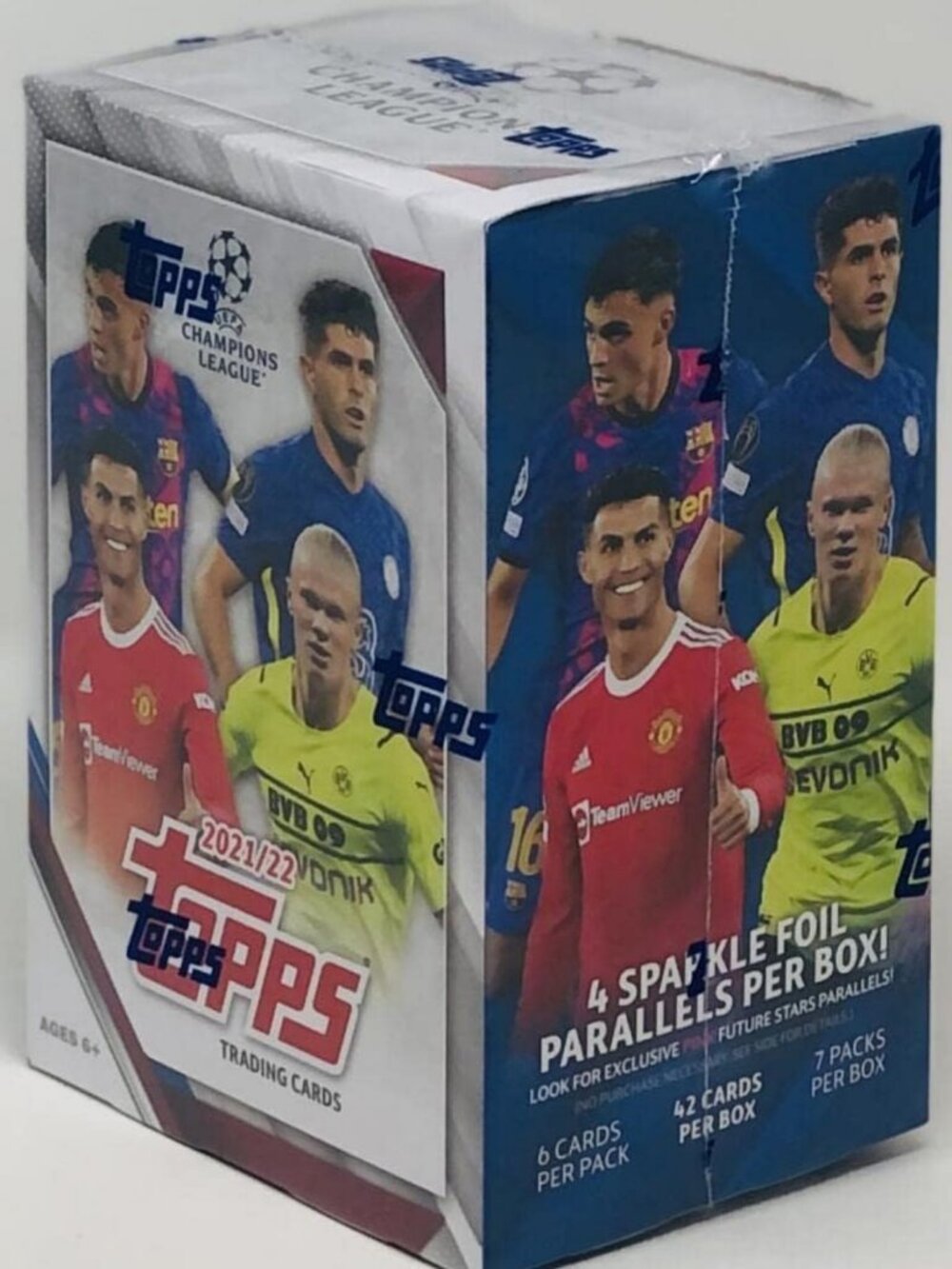 2021-22 UEFA Champions League Soccer 7-Pack Blaster Box - Collectible Trading